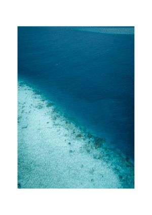 Print Maldives barrière de corail